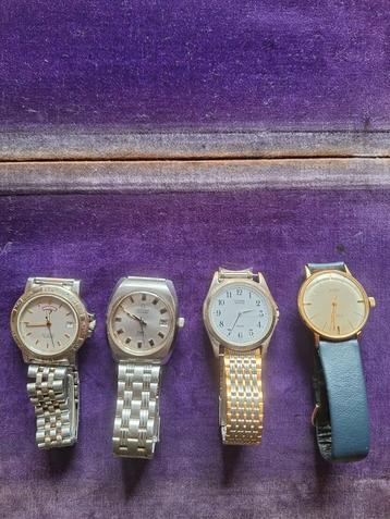 4 merk horloges. beschikbaar voor biedingen
