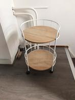 Te koop leuke bijzettafeltje  € 10.=, Huis en Inrichting, Tafels | Bijzettafels, Minder dan 55 cm, Rond, Ophalen of Verzenden