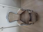 Brocante luipaard stoel, Huis en Inrichting, Stoelen, Hout, Gebruikt, Ophalen of Verzenden, Brocante