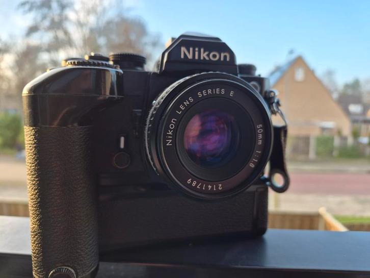 Nikon FM & Nikon MD-12 Motor Drive, Audio, Tv en Foto, Fotocamera's Analoog, Spiegelreflex, Nikon, Ophalen of Verzenden