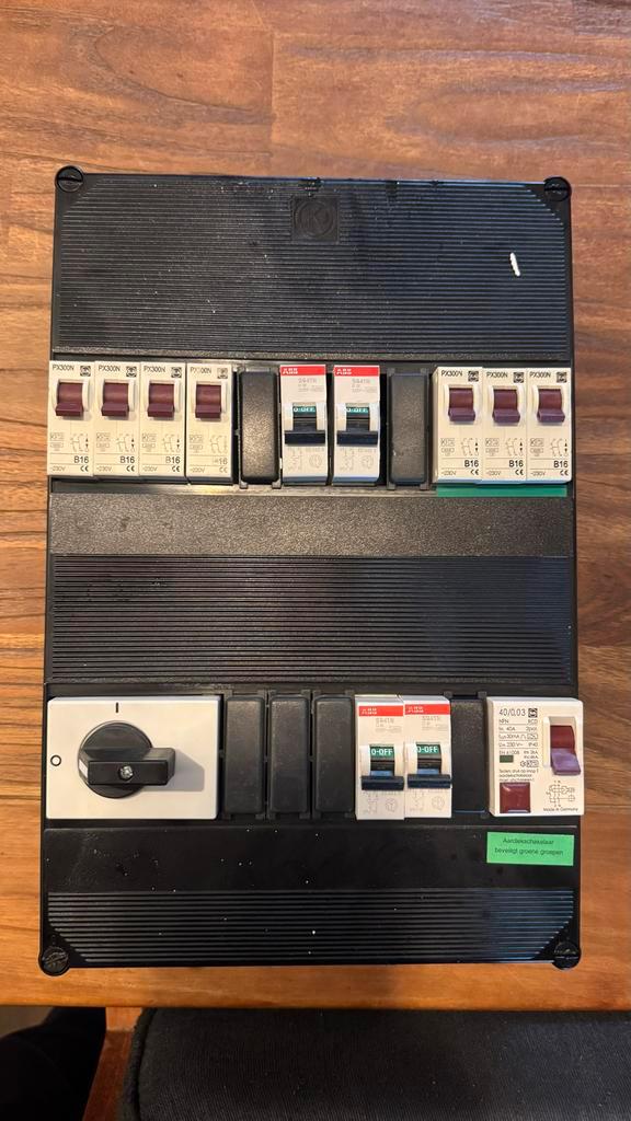 Complete Groepenkast - ABB componenten, Doe-het-zelf en Verbouw, Elektra en Kabels, Gebruikt, Overige typen, Ophalen of Verzenden