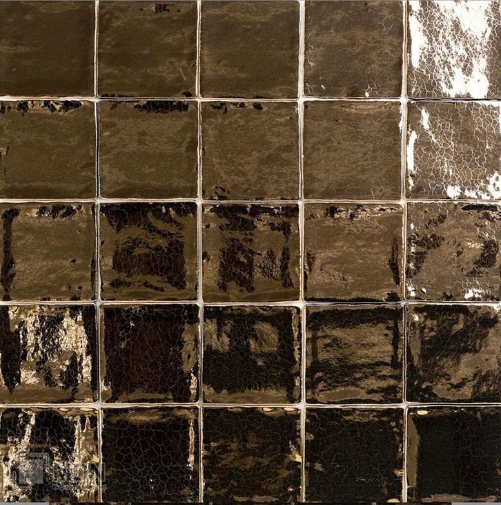 Gouden Wandtegels - 4 Dozijn, Doe-het-zelf en Verbouw, Tegels, Nieuw, Wandtegels, Keramiek, 20 tot 40 cm, Minder dan 20 cm, Minder dan 5 m²