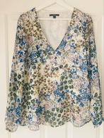 Esprit blouse v-hals gevoerd bloemetjes L 42/44, Maat 42/44 (L), Esprit, Ophalen of Verzenden, Zo goed als nieuw