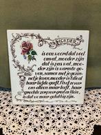 Tegelspreuk Moeder (120226), Ophalen of Verzenden