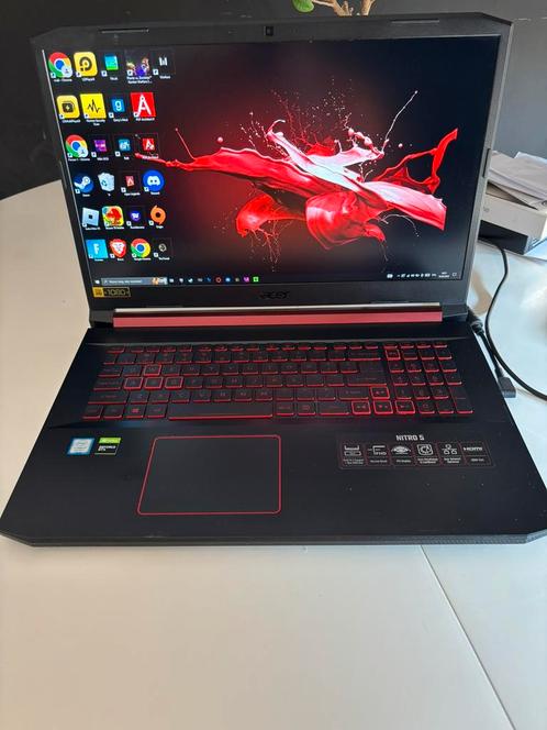 Acer Nitro 5  17inch lezen a.u.b., Computers en Software, Windows Laptops, Gebruikt, 17 inch of meer, 2 tot 3 Ghz, Gaming, Ophalen of Verzenden
