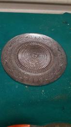 glazen bord, goud glitter, met patroon, Ophalen of Verzenden