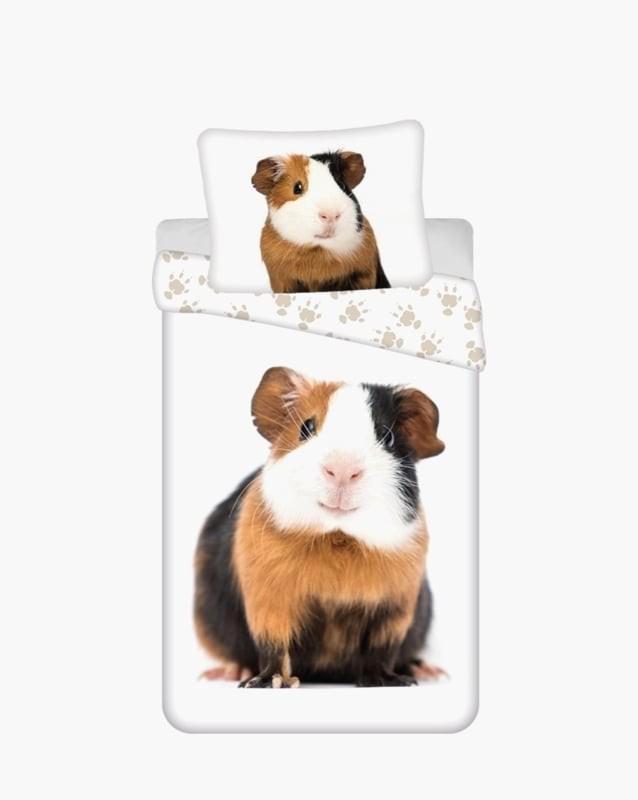 Dekbedovertrek 1 persoons katoen met CAVIA print 2 soorten, Kinderen en Baby's, Kinderkamer | Beddengoed, Nieuw, Dekbedovertrek