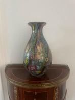 Glazen millefiori-stijl vaas hoogte 36 cm, Antiek en Kunst, Ophalen of Verzenden