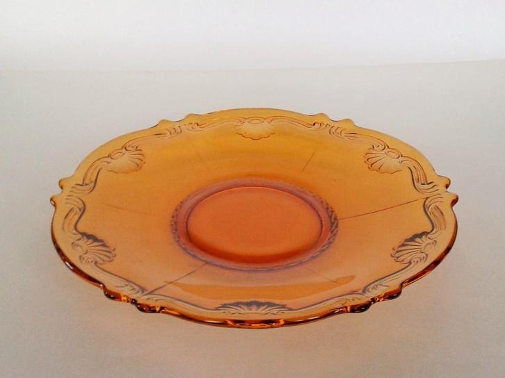 Schaal Rudolfova Hut Bohemen Persglas Vintage, Antiek en Kunst, Antiek | Glas en Kristal, Ophalen of Verzenden