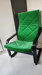 Groen Velvet Poang Stoel, Ophalen, Hout, Overige kleuren, Zo goed als nieuw