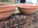 Terracotta plant schalen, Tuin en Terras, Ophalen, Gebruikt, Rond, Minder dan 25 cm