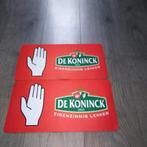 De Koninck barmat – bier afdruipmat 2 stuks, Verzamelen, Biermerken, Ophalen, Zo goed als nieuw, Overige typen, De Koninck