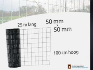 Eurofence Tuingaas 5x5cm | hoogte 100cm beschikbaar voor biedingen