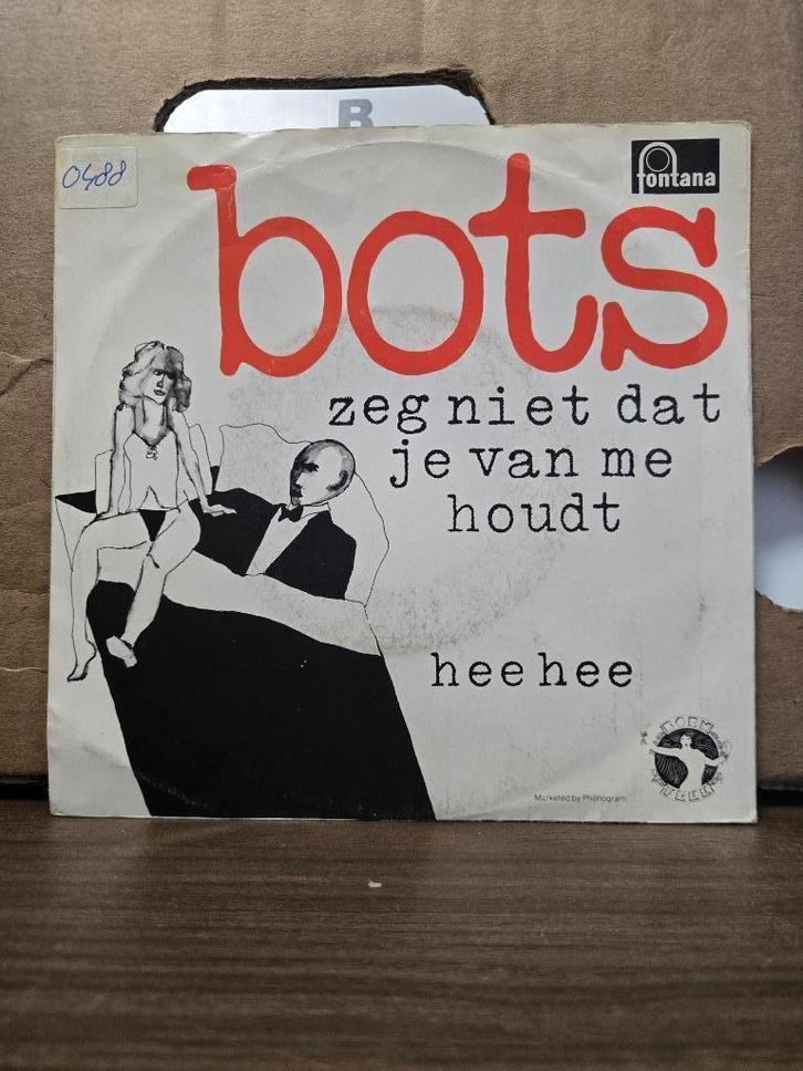Bots - Zeg niet dat je van me houdt, Cd's en Dvd's, Vinyl Singles, Zo goed als nieuw, Single, Nederlandstalig, 7 inch, Ophalen of Verzenden