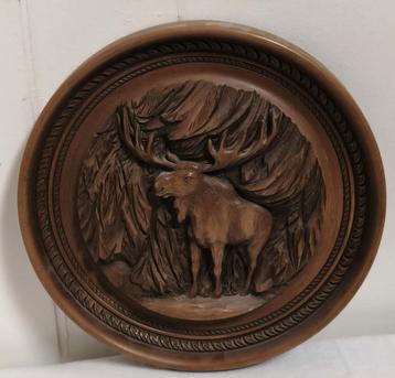 Retro Karl Rothammer Wandbord met eland  beschikbaar voor biedingen