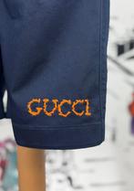 Gucci navy korte broek met geborduurd logo maat 8, Broek, Verzenden, Gucci, Gucci EU