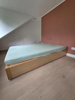 Muji Storage Bed 200x140, Ophalen, Gebruikt, Bruin, Tweepersoons