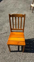 Houten stoel, Huis en Inrichting, Stoelen, Ophalen, Zo goed als nieuw, Bruin, Eén