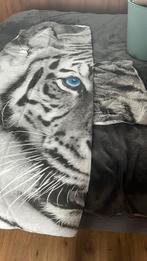 1 persoons dekbedovertrek tijger, Ophalen of Verzenden, Zo goed als nieuw, Eenpersoons, Dekbedovertrek