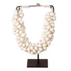 schelpenketting wit op standaard, Shell decor, Nieuw, Ophalen of Verzenden, Bali
