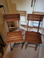 Bistro stoelen, Ophalen, Zo goed als nieuw, Hout