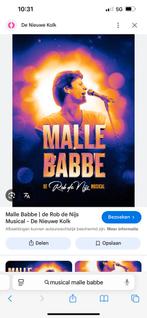 Malle babbe de musical 4tickets voor vrijdag 19sept 10ps, Tickets en Kaartjes, Drie personen of meer