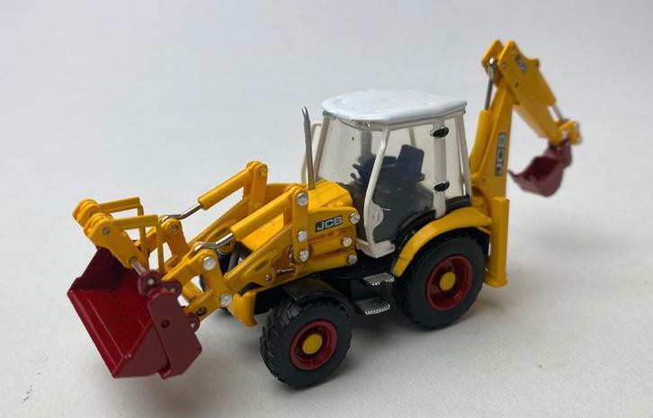 Oxford 1:76 JCB Eco Backhoe Loader 70th Anniversary 1980, Hobby en Vrije tijd, Modelauto's | Overige schalen, Nieuw, Auto, Ophalen of Verzenden