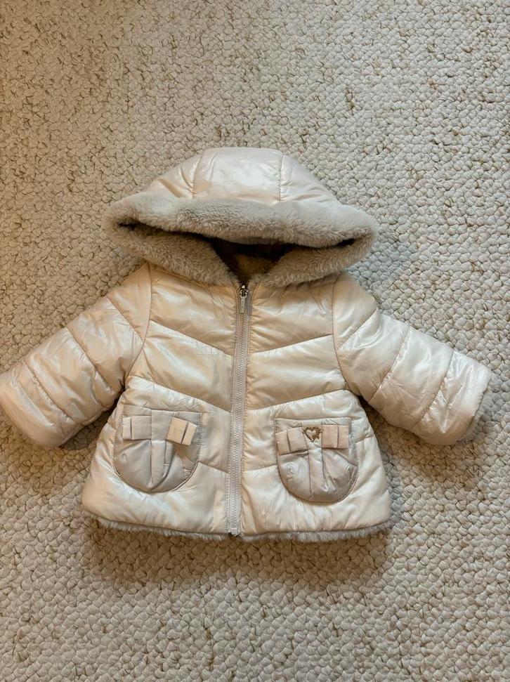 Winterjas meisje maat 68 - Reversible!, Kinderen en Baby's, Babykleding | Maat 68, Zo goed als nieuw, Jongetje of Meisje, Jasje