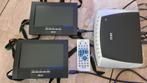 AKAI DVD set met 2 schermen, Auto, Ophalen of Verzenden, Zo goed als nieuw, Dvd-speler, Overige merken