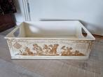 Frans 'brocante' bak kist savon bébés, Ophalen of Verzenden
