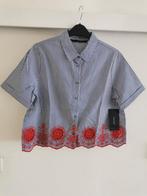 ZARA blouse met borduursel mt. M, Kleding | Dames, Blouses en Tunieken, Maat 38/40 (M), Zara, Nieuw, Verzenden