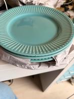 IKEA serviesset blauw, turquoise, groen - 26 delig, Gebruikt, Ophalen of Verzenden, Effen, Aardewerk