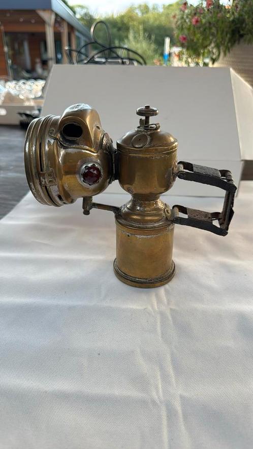 Antieke carbidlamp van Luxor, Antiek en Kunst, Antiek | Koper en Brons, Ophalen of Verzenden