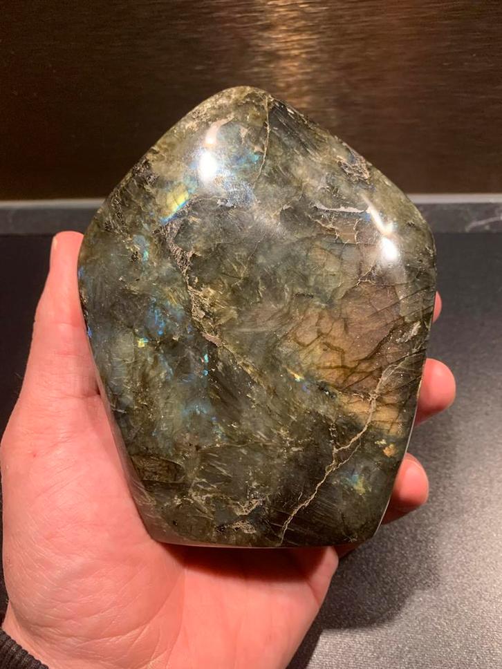 Prachtig Labradoriet Stuk, Verzamelen, Mineralen en Fossielen, Overige typen, Ophalen