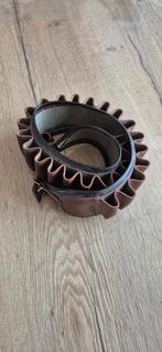 Hagelpatronen riem leer kaliber 12, Antiek en Kunst, Ophalen of Verzenden