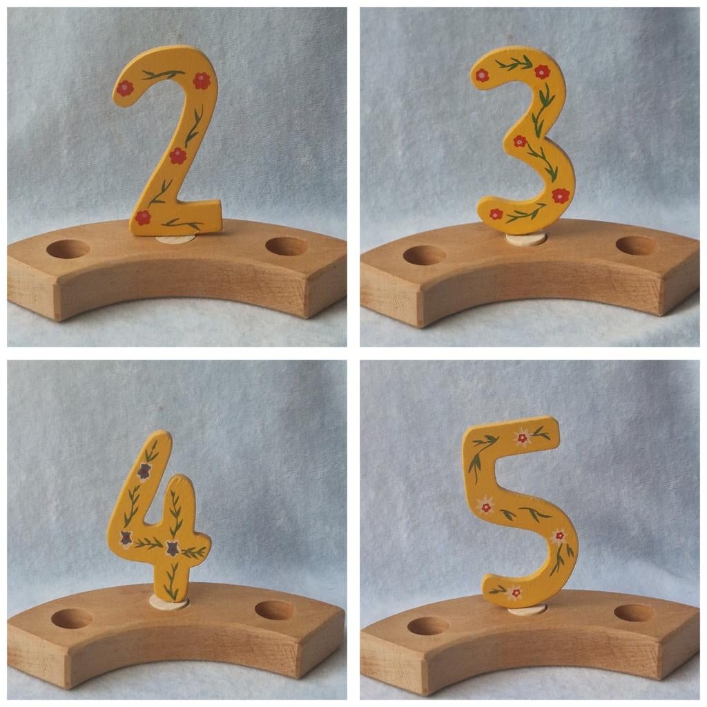 Jaarring steker past in Grimms 2 3 4 5 6 7 8 9 verjaardag, Verzenden, Zo goed als nieuw, Wanddecoratie