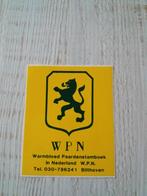 sticker WPN warmbloed paardenstamboek in Nederland Bilthoven, Ophalen of Verzenden, Zo goed als nieuw, Dier en Natuur