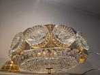 Kristallen messing hanglamp uit Scandinavië zweden, Ophalen, Gebruikt, Minder dan 50 cm