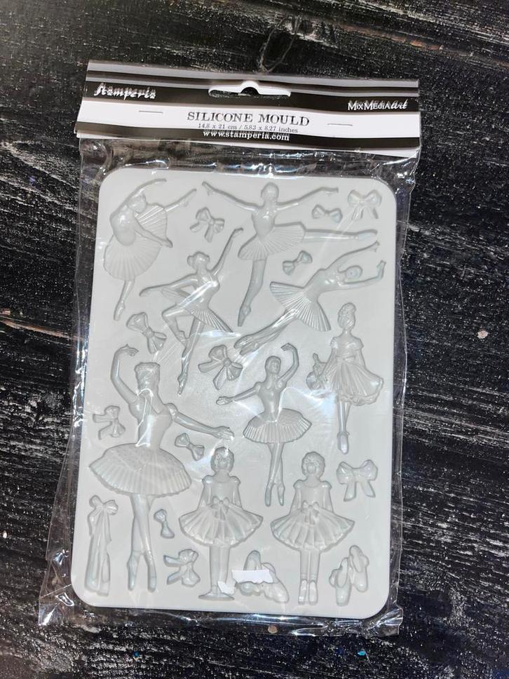 Siliconen Mal van Stamperia- Ballerina's - Nieuw!, Hobby en Vrije tijd, Knutselen, Nieuw, Gereedschap of Toebehoren, Ophalen of Verzenden