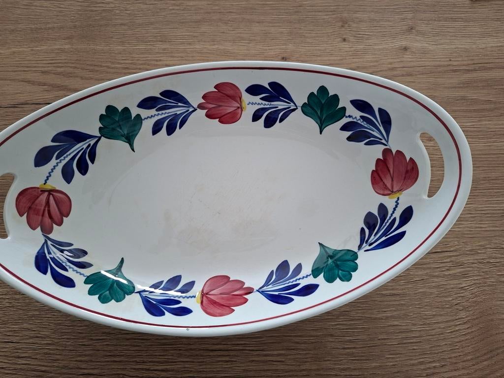 Boerenbont broodschaal, Ceramique Maastricht 1930-1958, Antiek en Kunst, Ophalen of Verzenden