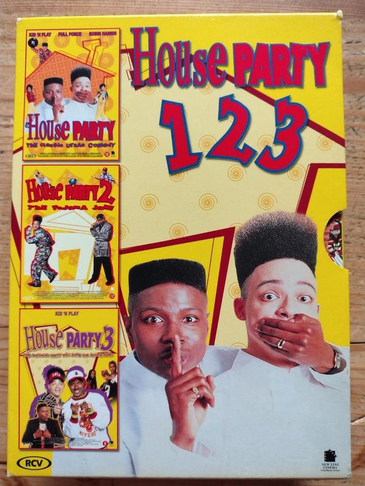 House Party 1-3 DVD Boxset - 3 dvd's in nieuwstaat!, Cd's en Dvd's, Dvd's | Komedie, Zo goed als nieuw, Actiekomedie, Boxset, Vanaf 12 jaar