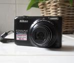 Nikon Coolpix S6500 Zwarte Digitale Camera, 8 keer of meer, Gebruikt, Compact, Nikon