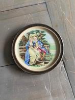 c5 – decoratief VINTAGE bordje, doorsnede 19 cm, Ophalen of Verzenden, Gebruikt