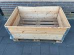 Partij palletranden stapelbaar 120 x 80 x 20 cm en pallets, Doe-het-zelf en Verbouw, Kratten en Dozen, Ophalen, Gebruikt, 100 cm of meer