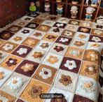 Bruine Bloemen Deken haakpakket, Ophalen, Nieuw