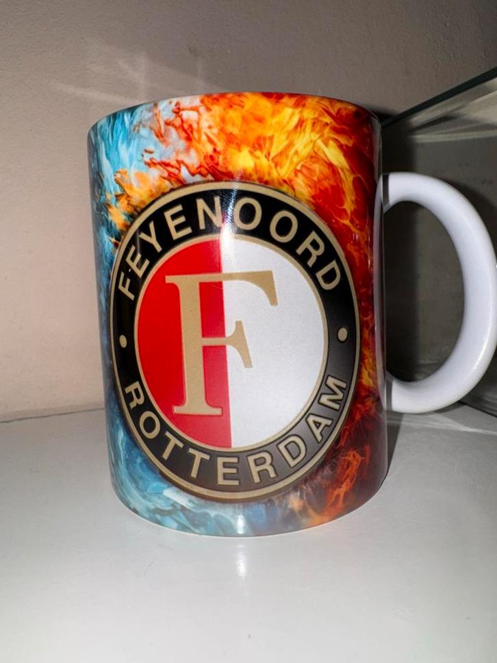 Feyenoord Mok - Toon je clubtrots!, Huis en Inrichting, Keuken | Servies, Nieuw, Kop(pen) en/of Schotel(s), Overige stijlen, Keramiek