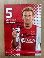 Fotokaart Christian Poulsen (Ajax) met handtekening., Verzamelen, Sportartikelen en Voetbal, Ophalen of Verzenden, Nieuw, Ajax