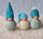 Seizoenstafel Vrije School winter popje kabouter wolvilt, Verzenden, Nieuw, Figuurtje(s), Wolvilt