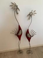 decoratief metalen haan en hen hoogte 94 cm, 81 cm, Antiek en Kunst, Ophalen of Verzenden