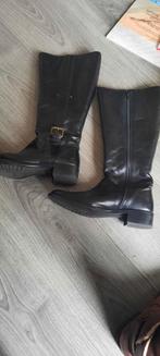 Zwarte laarzen met brede schacht, Hoge laarzen, Zwart, Ophalen of Verzenden, Gedragen